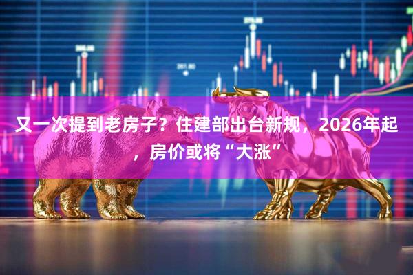 又一次提到老房子？住建部出台新规，2026年起，房价或将“大涨”